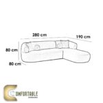 ركنة حرف L عصريةمن خشب الزان – modern L Shape Sofa Beech Wood - Image 2