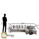 ركنة حرف L عصريةمن خشب الزان – modern L Shape Sofa Beech Wood - Image 2