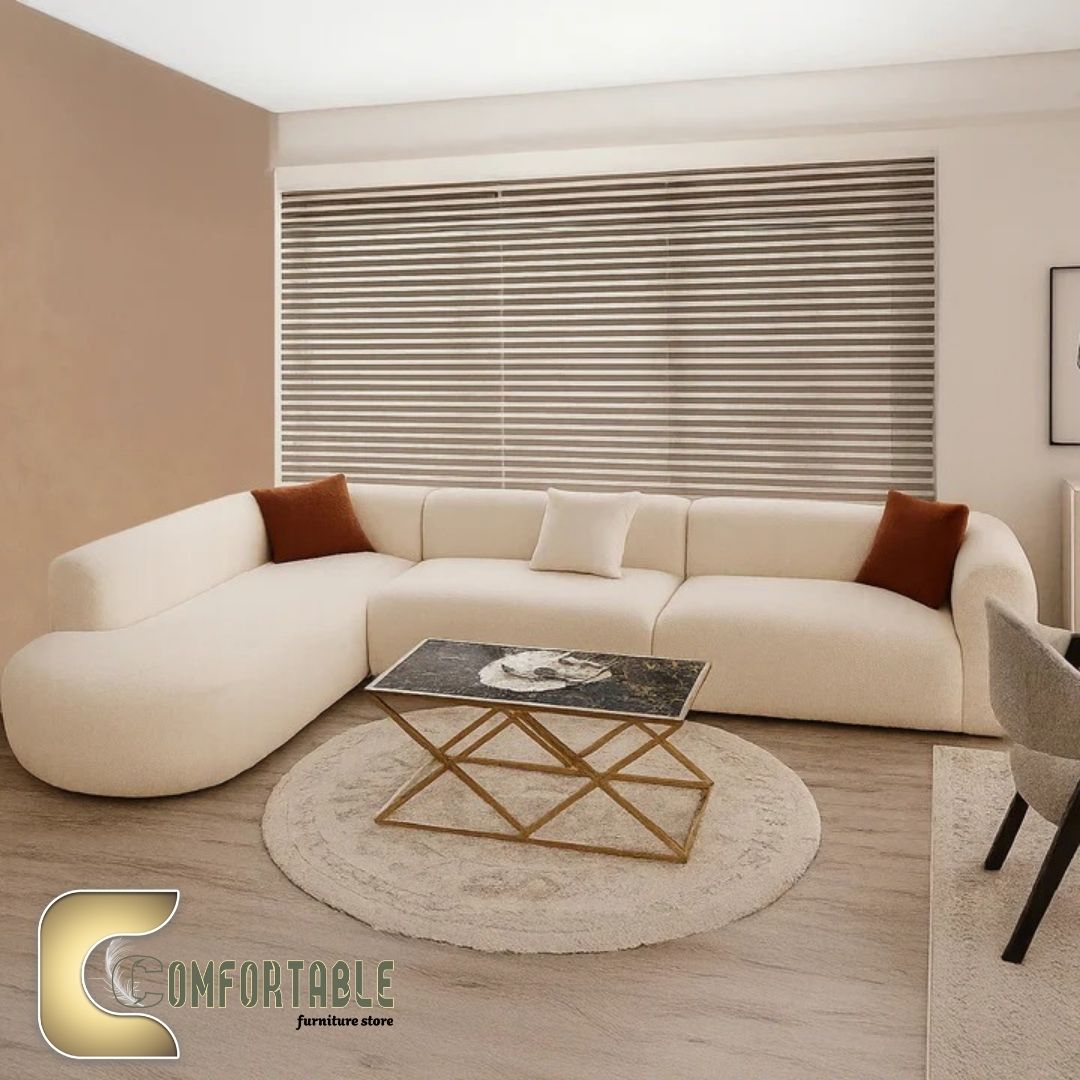 152 ركنة خشب زان مميزة على شكل L - Image 1