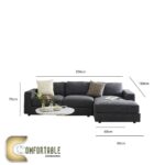 ركنة خشب زان L كتان - Image 2