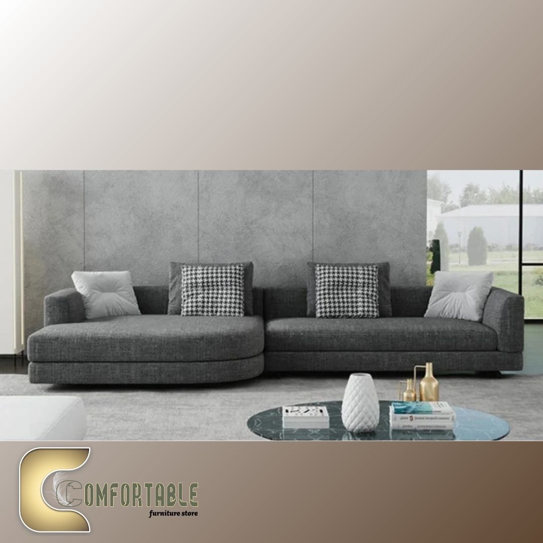 163 ركنة خشب زان مودرنL كتان - Image 1