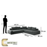 ركنة حرف L من خشب الزان –Attractive L Shape Sofa Beech Wood - Image 2