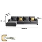 ركنه خشب زان _ L Shape Sofa Beech Wood - Image 2