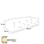 ركنه خشب زان مودرن _ L Shape corner Sofa Beech Wood - Image 2