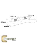 ركنه خشب زان مودرن _ L Shape corner Sofa Beech Wood modern - Image 2