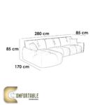 ركنه خشب زان مودرن _ L Shape corner Sofa Beech Wood modern - Image 2