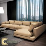 ركنه خشب زان مودرن _ L Shape corner Sofa Beech Wood modern