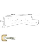 ركنة مودرن L Shape Sofa من خشب الزان – Comfortable Furniture