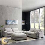 ركنه خشب زان مودرن _ L Shape corner Sofa Beech Wood modern