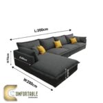 ركنة خشب زان كلاسيكية راقية L Shape | L Shape Corner Sofa Beech Wood Classic - Image 2