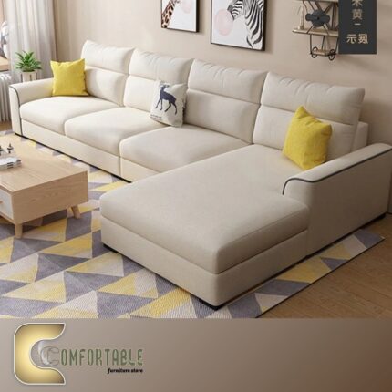 ركنه خشب زان مودرن _ L Shape corner Sofa Beech Wood modern