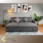 ركنة حرف L سرير وسحارة  من خشب الزان