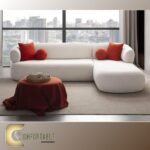 ركنة خشب زان طبيعي مع وسائد مريحة