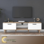 TV unit WHITE & BIEGE