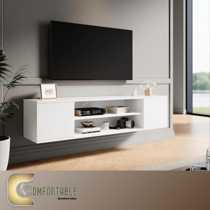 وحدة تليفزيون معلقة ابيض(HT-13)