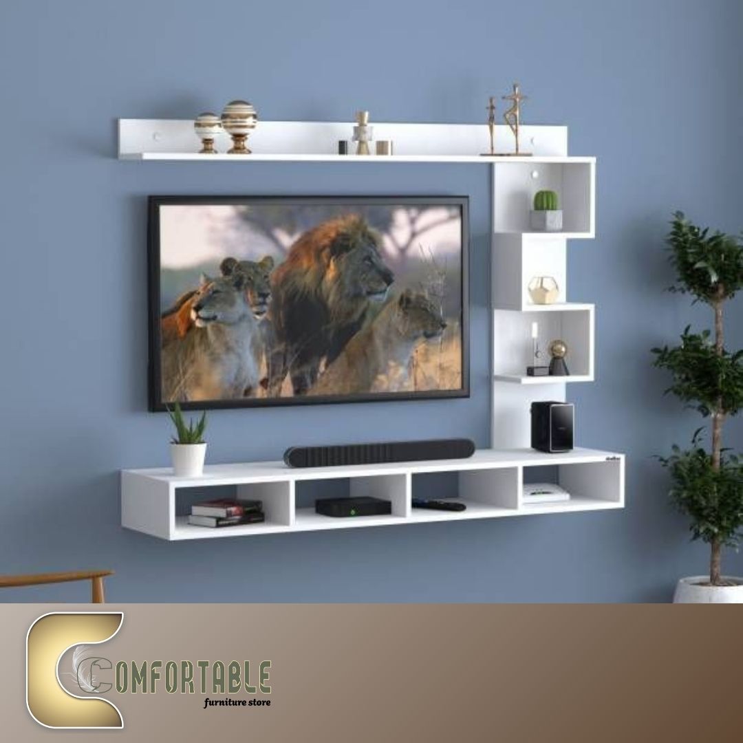 30 Hanging Tv Unit White (HT-03) - Image 1