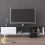 Modern TV unit white & Black