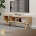simple TV stand Biege