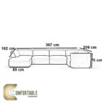 ركنة خشب زان  أحمر شكل (U) (RKU51) - Image 2