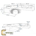 ركنة خشب زان  أحمر شكل (U) (RKU52) - Image 2