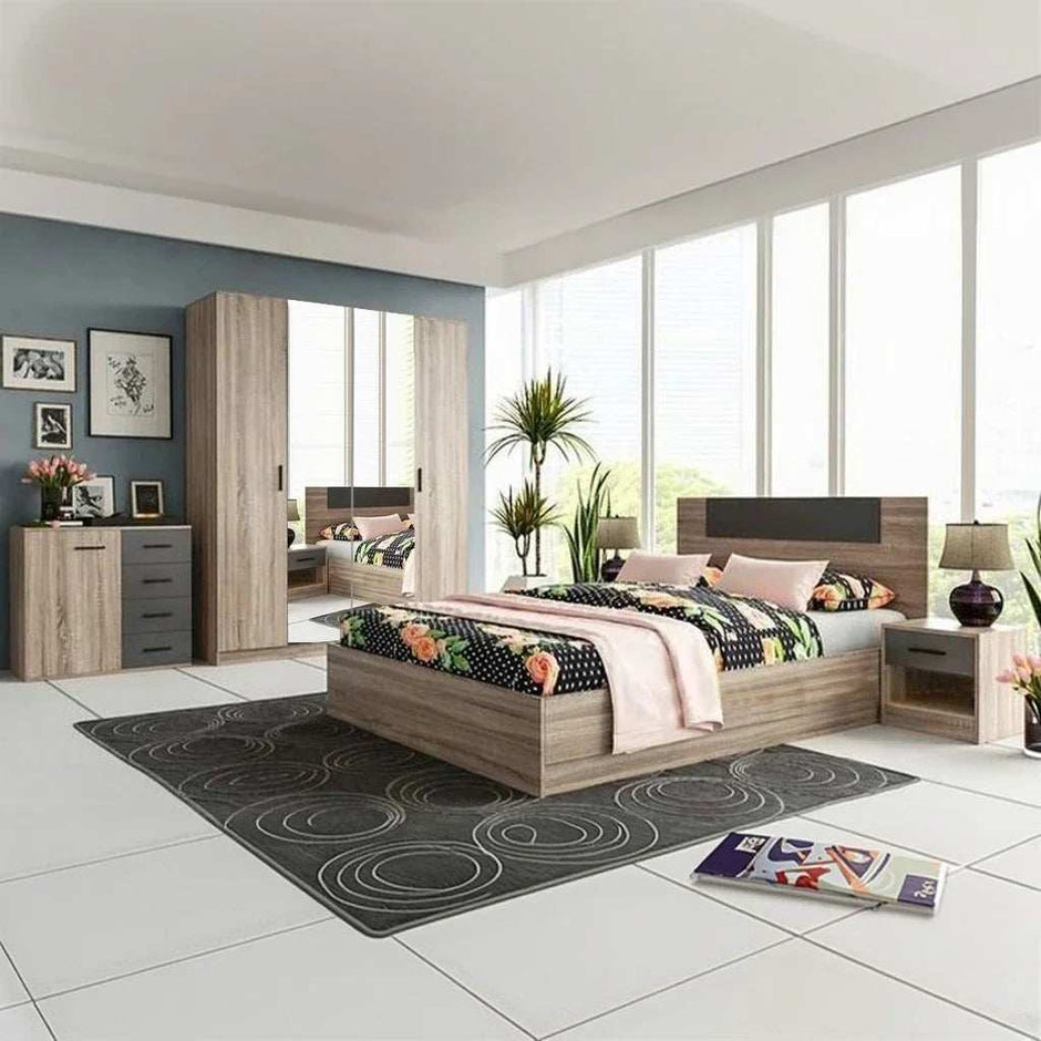Rosebed-Z31-Copy.jpg غرفة نوم، خشب ام دي اف - 5 قطع - الصورة 1