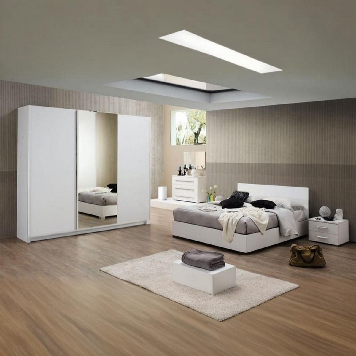 freepik__retouch__26634.jpg غرفة نوم 4 قطع - أبيض - الصورة 1