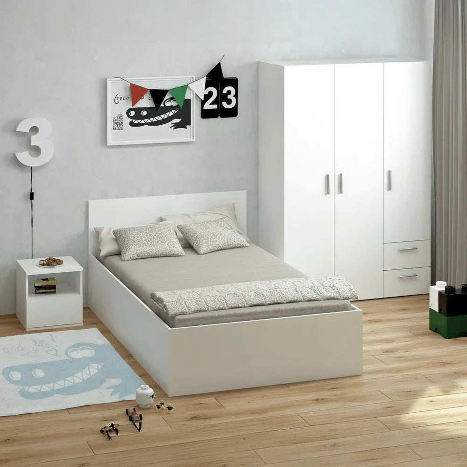 z67086c6a7661a-doli-biela-120-postel-01.jpg غرفة نوم، خشب ام دي اف - 3 قطع - الصورة 1
